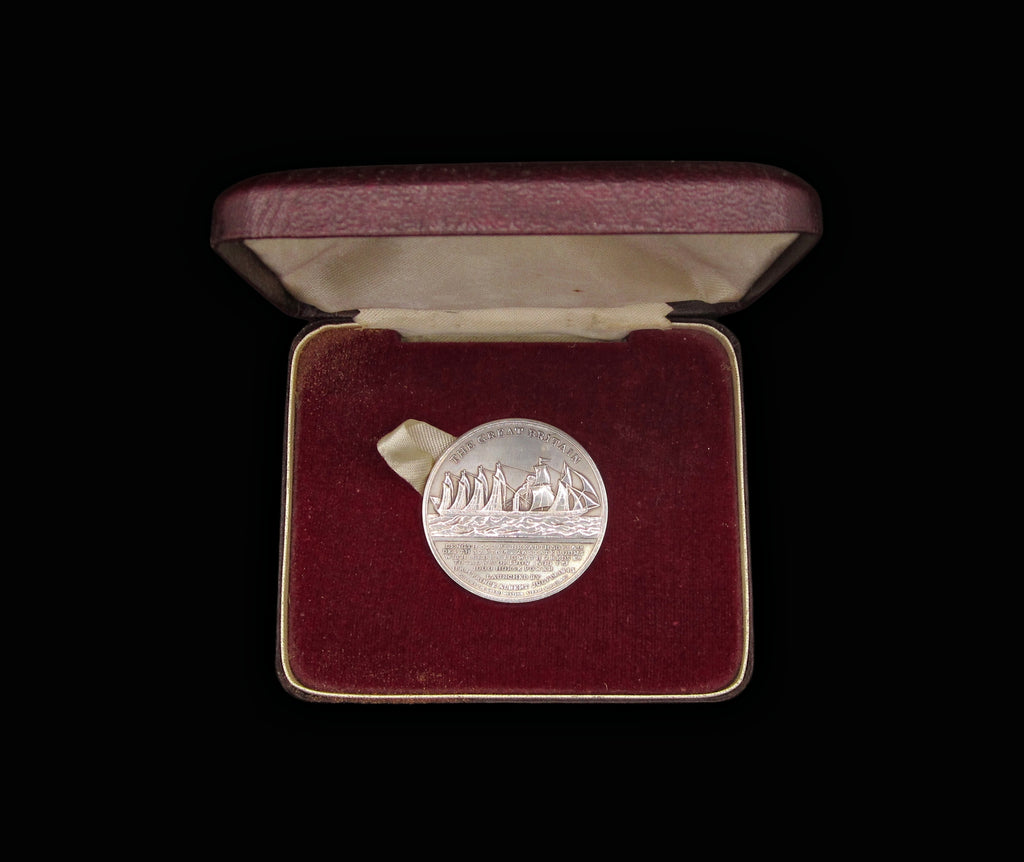 1970 Return of The S.S Great Britain to Bristol 39mm Silver Medal