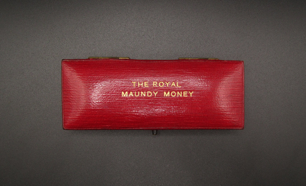 The Royal Maundy Money Red Leather Hard Case Coopers Coins