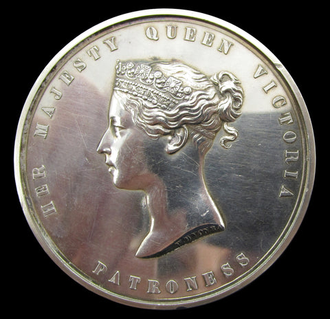 1840 Royal Agricultural Society 'Patroness' 55mm Silver Medal - By Wyon