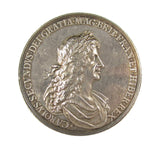1667 Charles II Peace Of Breda 56mm Silver Medal - By Roettiers