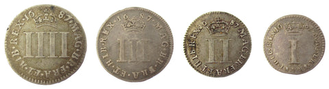 James II 1687 Full Maundy Set