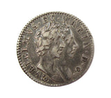 William & Mary 1689 Maundy Fourpence - NEF