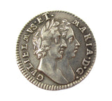 William & Mary 1690 Maundy Fourpence - GVF