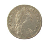 William III 1696 Shilling - Good Fine