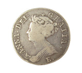 Anne 1707 E* Shilling - Edinburgh Local Dies