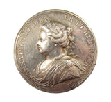 1713 Peace Of Utrecht 35mm Silver Medal - By Croker