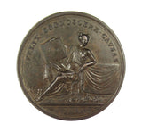 1727 Death Of Isaac Newton 51mm Bronze Medal - By Croker