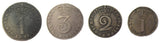 George II 1735 Full Maundy Set