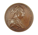 1740 Martin Folkes 54mm Bronze Medal - By Dassier