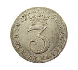 George III 1762 Maundy Threepence - VF