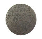 1784 Engraved Love / Convict Token - Named To Sam Bland 20/11/1784