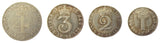 George III 1786 Full Maundy Set