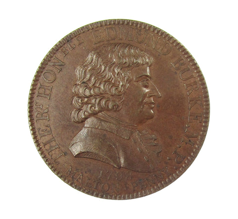 1798 Edmund Burke Westwood’s Penny Token - DH3