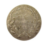 c.1810 Devon One Shilling Silver Token - GVF