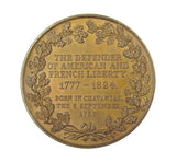 France 1824 General Lafayette 47mm Tribute Medal - By Caunois