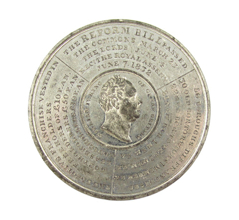 1832 Reform Bill 51mm Medal - By Halliday