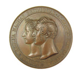 1840 Marriage Of Victoria & Albert 45mm Medal - By Helfricht