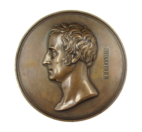 1841 Sir Benjamin Brodie 73mm Medal - By Wyon