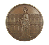 1844 Opening Of The Royal Exchange 74mm Bronze Medal - By Wyon