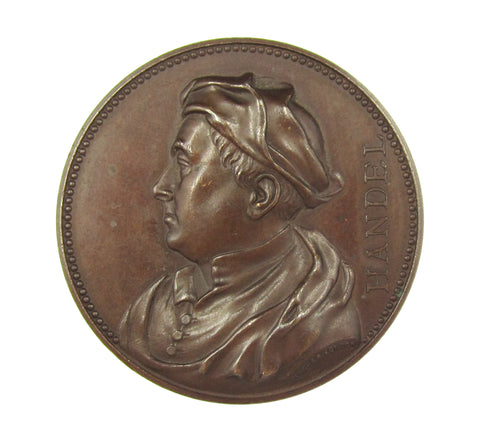 1857 Handel Festival 42mm Bronze Medal - By Pinches