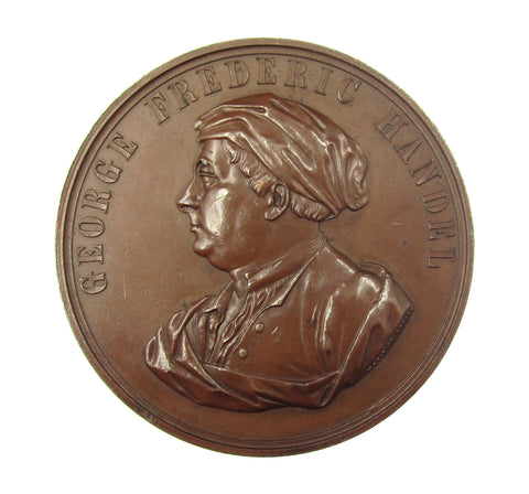 1859 Handel Centenary Festival Crystal Palace 51mm Medal
