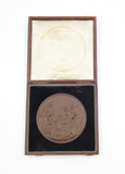 1862 International Exhibition 77mm Prize Medal By Wyon - Cased