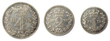 Victoria 1875 Partial Maundy Set