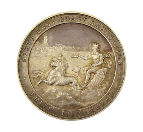 1882 North East Coast Exhibition 51mm Silver Medal