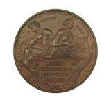 1885 International Inventions Exhibition 45mm Bronze Medal - By Wyon