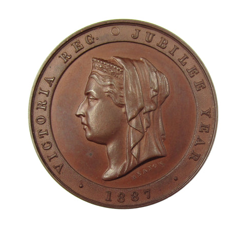 1887 Victoria Golden Jubilee 39mm Bronze Medal - By Heaton