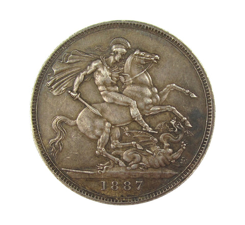 Victoria 1887 Crown - GVF