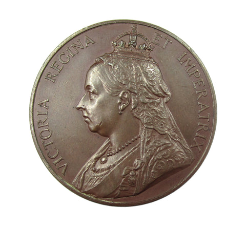1897 Victoria Diamond Jubilee 39mm Bronze Medal - By The Mint