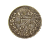Victoria 1887 Specimen Set - Crown to Threepence