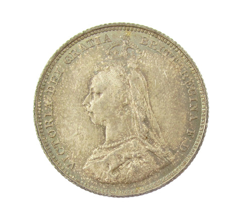 Victoria 1887 Shilling - A/UNC