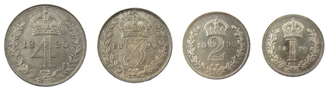 Victoria 1890 Full Maundy Set