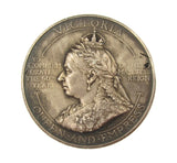 1897 Diamond Jubilee Heirs To The Throne 38mm Silver Medal - By Bowcher