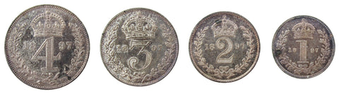 Victoria 1897 Full Maundy Set