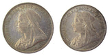 Victoria 1898 Maundy Fourpence & Threepence - UNC