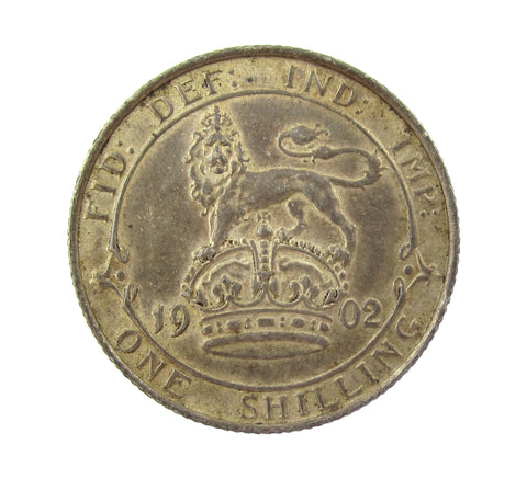 Edward VII 1902 Shilling - GVF+