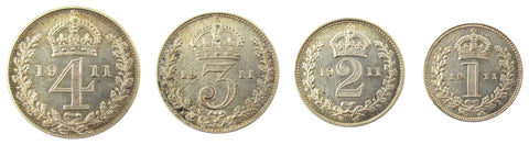 George V 1911 Full Maundy Set