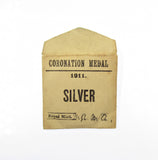 1911 George V Coronation 31mm Silver Medal - With Envelope