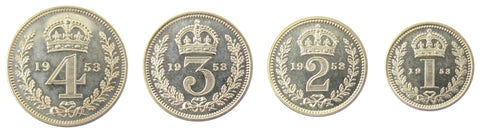 Elizabeth II 1953 Full Maundy Set