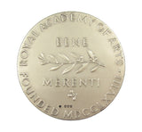 1974 Royal Academy Of Arts 55mm Silver Medal - By Pinches