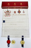 1870 Victoria Grant of Arms Awarded To Isaac Crawhall