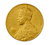 1911 George V Coronation 31mm Gold Medal - NGC MS63
