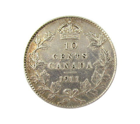Canada George V 1911 Ten Cents - VF