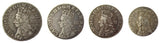 Charles II 1660-1685 Undated Milled Maundy Set