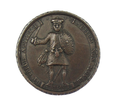 1749 Legitimacy Of Jacobite Succession 32mm Medal