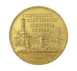 Italy 1899 Volta Exposition Of Electricity 44mm Medal