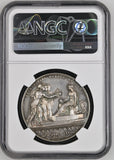 1838 Victoria Coronation 36mm Silver Medal - NGC MS62